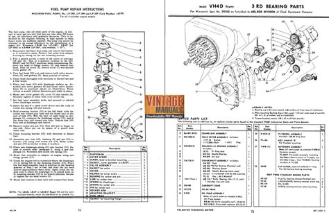 wisconsin skid steer motor timing marks|Governor set up and operation VH4D .